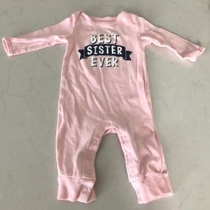 “Best sister ever” onesie